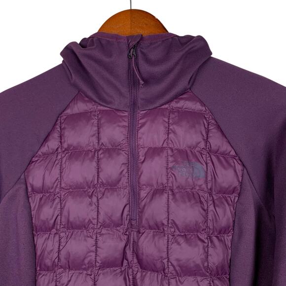 The North Face Thermoball Hybrid Eco Jacket 2.0 Purple Quilted Pullover Womens M - Picture 2 of 10